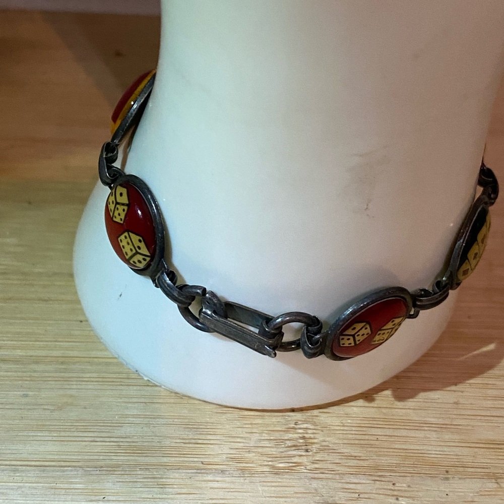 Vintage Poker Themed Bracelet - Picture 3 of 4